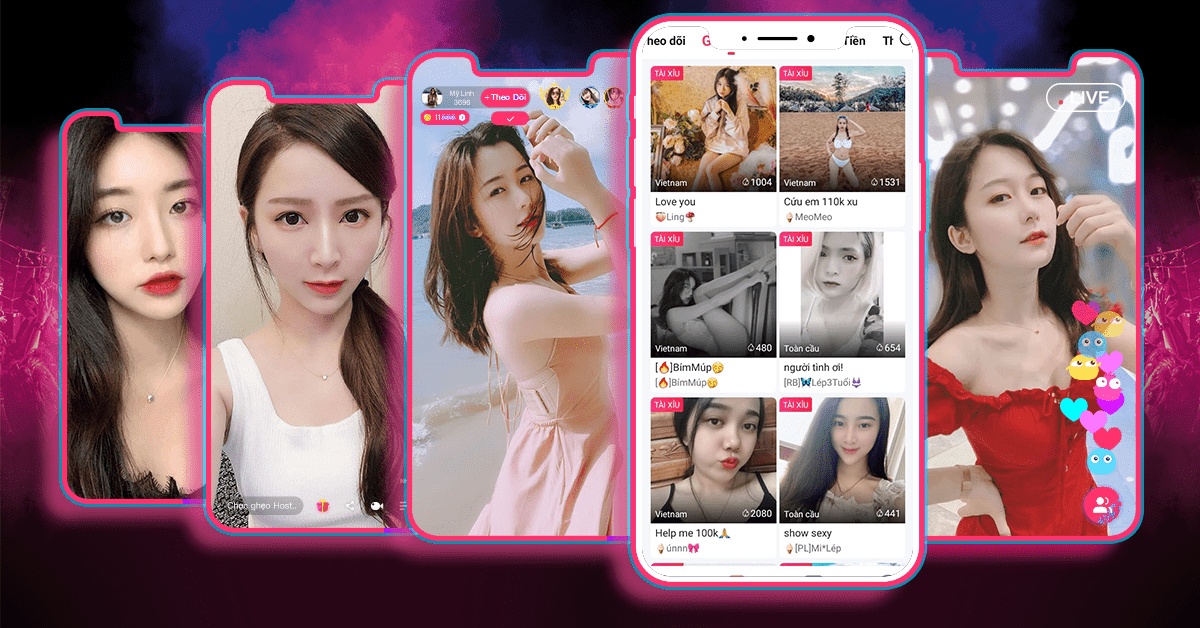 MMlive - App gái show hàng đầu Việt Nam